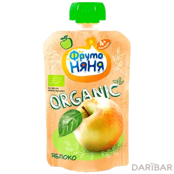 Пюре фруктовое ФрутоНяня 90 г яблочное натуральное д/п