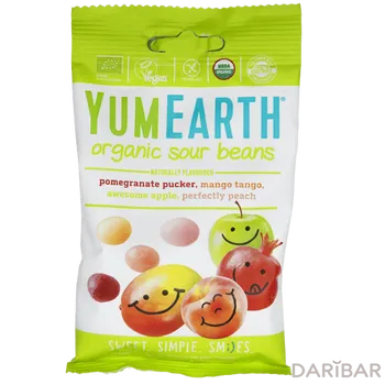 YumEarth Органические жевательные конфеты с кислинкой 50 г № 01027EU