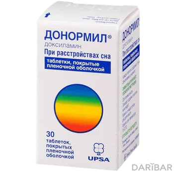 Донормил 15 мг таблетки, покрытые оболочкой № 30