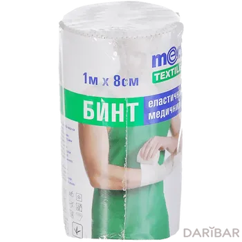 Бинт эластичный медицинский средней растяжимости (ширина 80 мм) 02х80х1