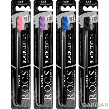 R.O.C.S Black Edition Classic зубная щетка средняя