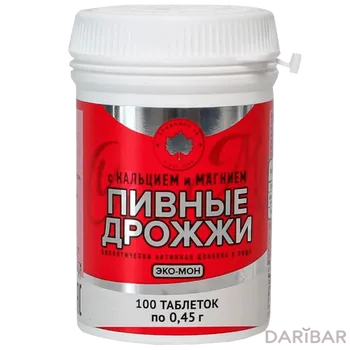 Дрожжи mg ca Магний+Кальций № 100