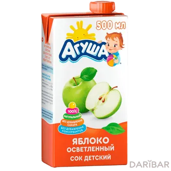 Сок Агуша 500 мл Яблоко осветленный