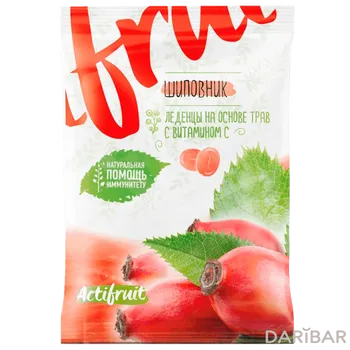 Актифрут леденцы со скусом шиповника 60 г