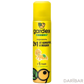 Gardex Baby Аэрозоль от комаров и мошки с 1 года 80 мл