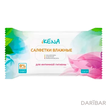 Салфетки влажные № 15 iKENA для интимной гигиены