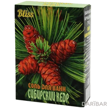 Bliss соль для ванн Сибирский кедр Соль для ванн 450 г