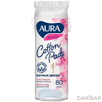 AURA Ватные диски 80 шт