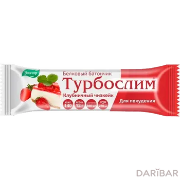 Турбослим батончик для похудения клубничный чизкейк 50 г