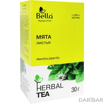 Мята перечная листья фито чай 30 г