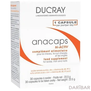 Ducray капсулы Anacaps reactiv № 30