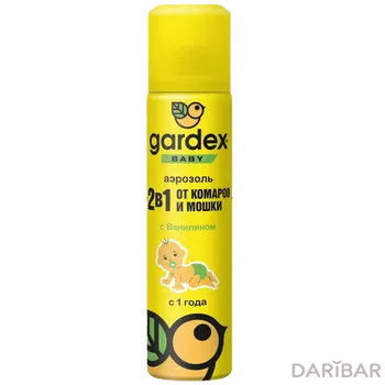 Gardex Аэрозоль Baby от клещей и комаров 100 мл