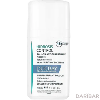 Ducray Hidrosis Control Дезодорант шариковый против избыточного потоотделения 40 мл