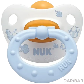Nuk Сassik Blue пустышка латексная для детей от 6 до18 месяцев