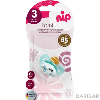 NIP Соска пустышка Family 3 16-32 мес