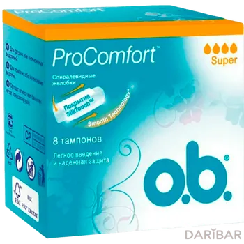 Тампоны O.B Pro Comfort Супер № 8