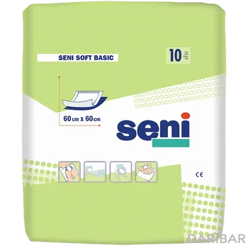 Seni Soft Basic простыни пеленки 60х60 см 10 шт