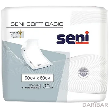 Seni Soft Basic простыни (пеленки) 90х60 см 30 шт