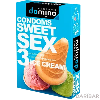 Презервативы для орального секса Domino Sweet Sex Ice Cream, прозрачные