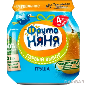 Пюре Фруто Няня 100 г из груш 4+ мес