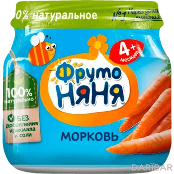 Пюре ФрутоНяня 80 г морковное с/б
