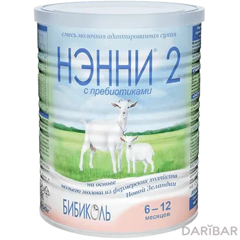 Сухая молочная смесь Нэнни 2 на основе козьего молока, с пребиотиками, 400гр