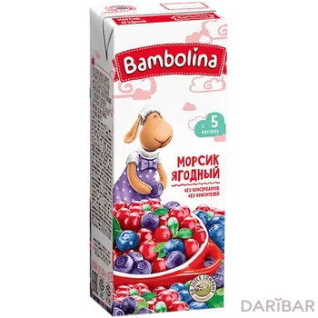 Морсик bambolina ягодный, 200 мл