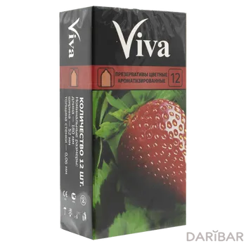 Viva презерватив цветные ароматизированные № 12