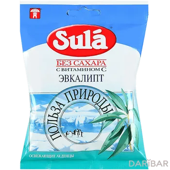 ЗУЛА 60 г леденцы С ВИТАМИНОМ С БЕЗ САХАРА ЭВКАЛИПТ