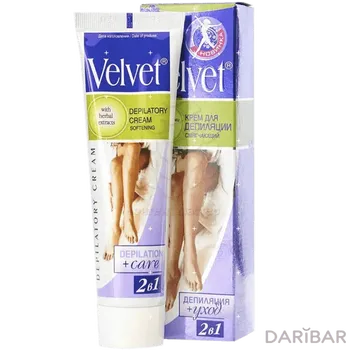 Velvet Крем для депиляции 2 в 1 смягчающий с экстрактом полевых цветов