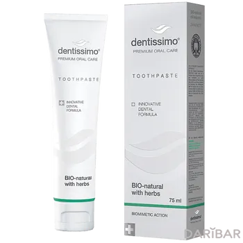 Зубная паста Dentissimo Bio-Natural With Herbs 75 мл