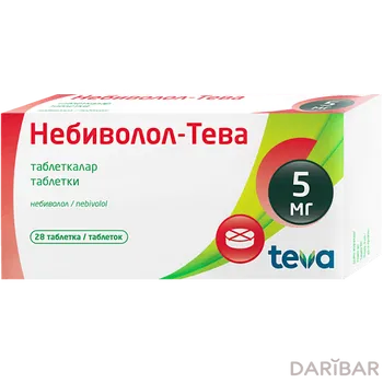 Небиволол-тева 5 мг таблетки № 28