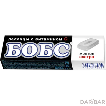 Леденцы БОБС ментол экстра 35 г