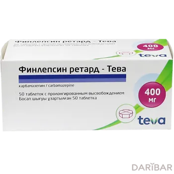 Финлепсин ретард - Тева 400 мг № 50