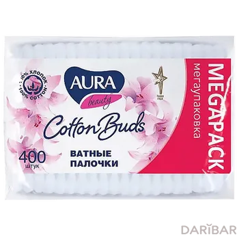 Aura Classic ватные палочки п/э пакет 400 шт