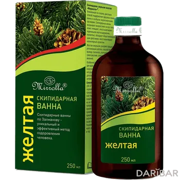 MIRROLLA Ванна Скипидарная желтая 250 мл