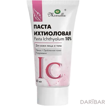 Ихтиоловая паста 10% мирролла туба 40 мл