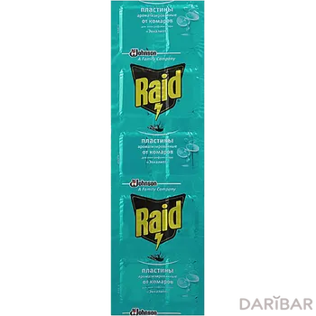 Raid Пластины от комаров эвкалипт № 10