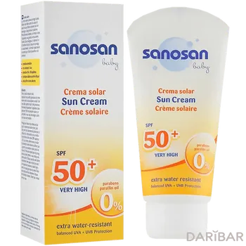 Sanosan Солнцезащитный крем для малышей SPF50+ 75 мл