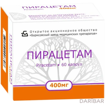 Пирацетам 400 мг капсулы № 60