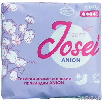 Josei Anion гигиенические прокладки 4 капли 8 штук