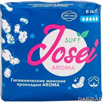 Josei Aroma гигиенические прокладки 5 капель 8 штук