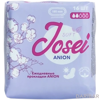 Josei Anion ежедневные прокладки 2 капли 16 штук