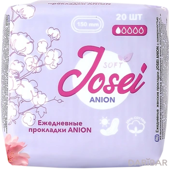 Josei Anion ежедневные прокладки 1 капля 20 штук