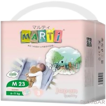 MARTI подгузники размер 3 (6-11 кг) М 23