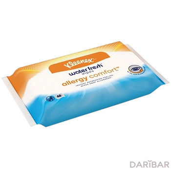 Влажные салфетки Kleenex Allergy Comfort для лица и рук, 40 шт