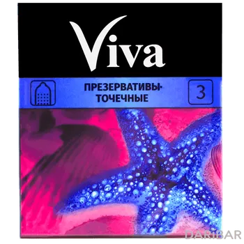 Viva Презервативы точечные 3 шт