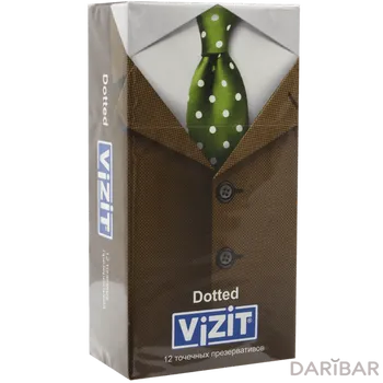 Vizit презерватив dotted /точечные/ № 12