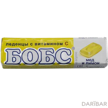 Леденцы бобс мед лимон 35 г