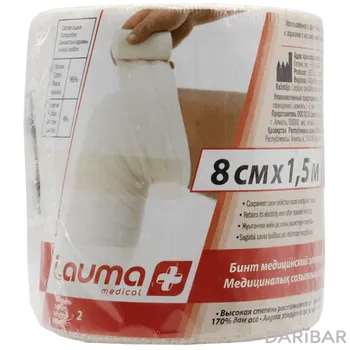 Бинт 8смx1,5м эластичный /модель 2/ лаума